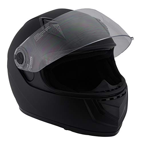 Milwaukee Helmets MPH9800DOT 'Velocity' Full Face Matte Black Helmet - X-Large