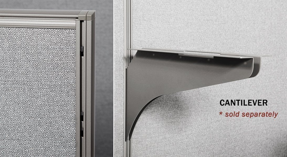 GOF Office Cubicle, Double 4 Stations 60D x 96W x 72H / Office Partition Wall Room divider Office Divider