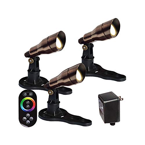 HALF OFF PONDS LumiNight Pond and Landscape Lighting - (3) 3-Watt LED White Light Kit for Floating Fountains w/ 100' QD Cord