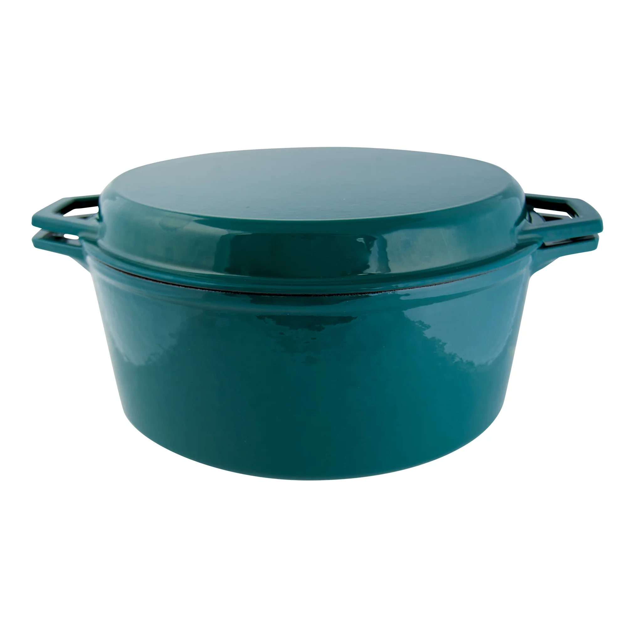 Taste of Home® 7 Quart Enameled Cast Iron Dutch Oven with Grill Lid