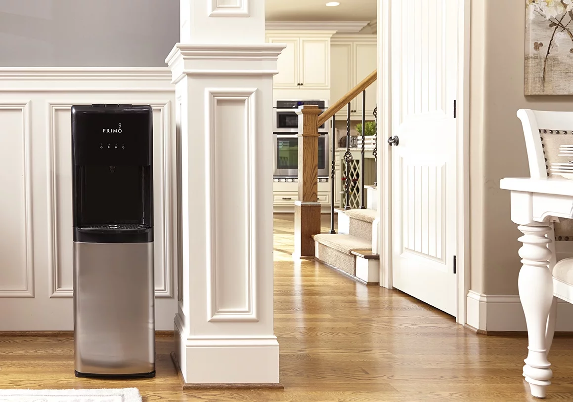 Primo Deluxe Water Dispenser Bottom Loading, Hot/Cold/Room Temp, Stainless
