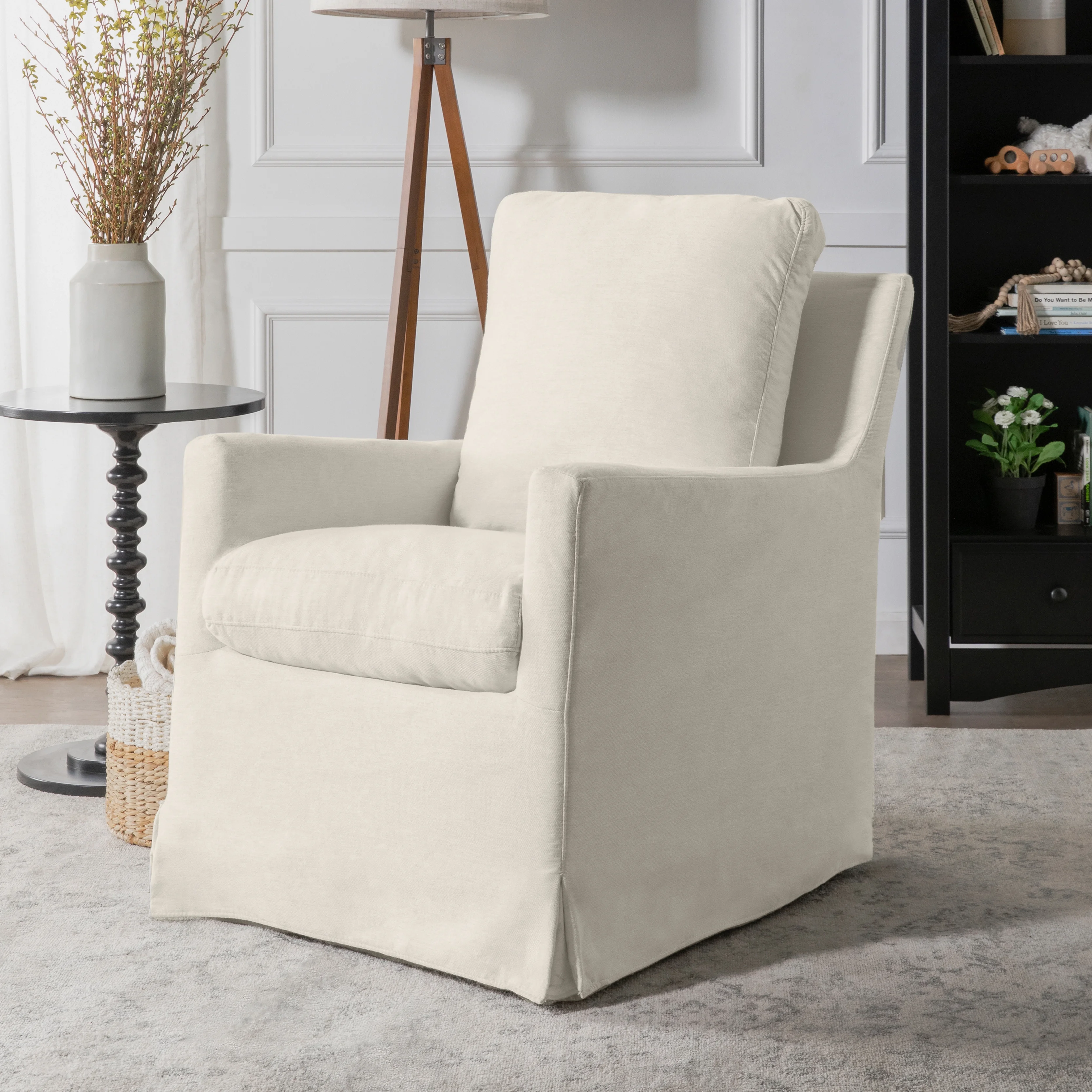 Winnie Slipcover Swivel Glider