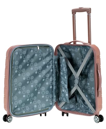 Rockland Melbourne Hardside Expandable Luggage with Spinner Wheels, Lavender, Carry-On 20