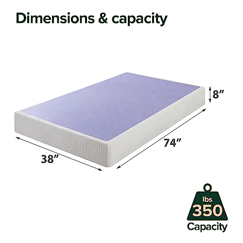 ZINUS Edgar 4 Inch Wood Box Spring, Mattress Foundation, Sturdy Wood Structure, Low Profile, Easy Assembly, King