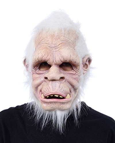 Zagone Studios Yeti Latex Mask, Friendly Abominable Snow Monster