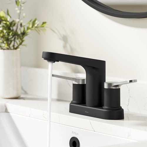 KRAUS Indy Single Handle One Hole Bathroom Sink Faucet in Chrome, KBF-1411CH