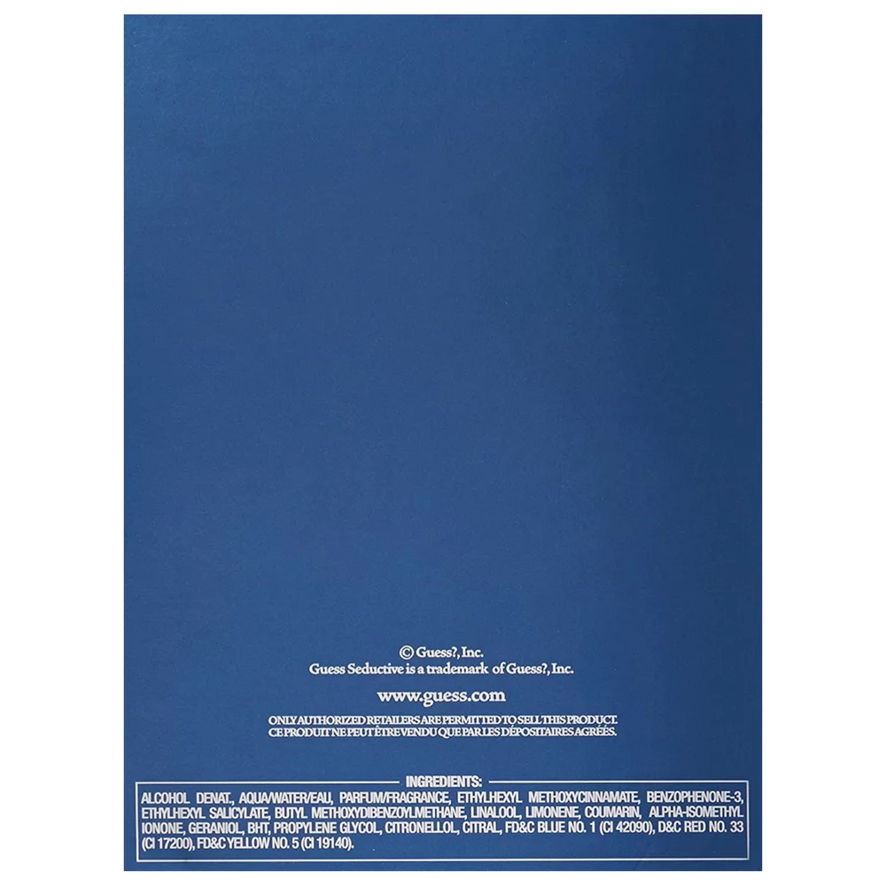 3 Pack - Seductive Homme By Guess Eau De Toilette Spray for Men, Blue 3.4 oz