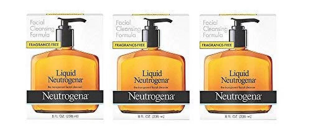 Neutrogena Liquid Facial Onddd Cleansing Formula, 8 Fl. Oz (3 Pack)