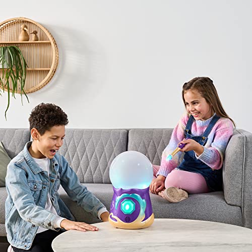 Magic Mixies Magical Misting Crystal Ball with Interactive 8 inch Blue Plush Toy and 80+ Sounds and Reactions