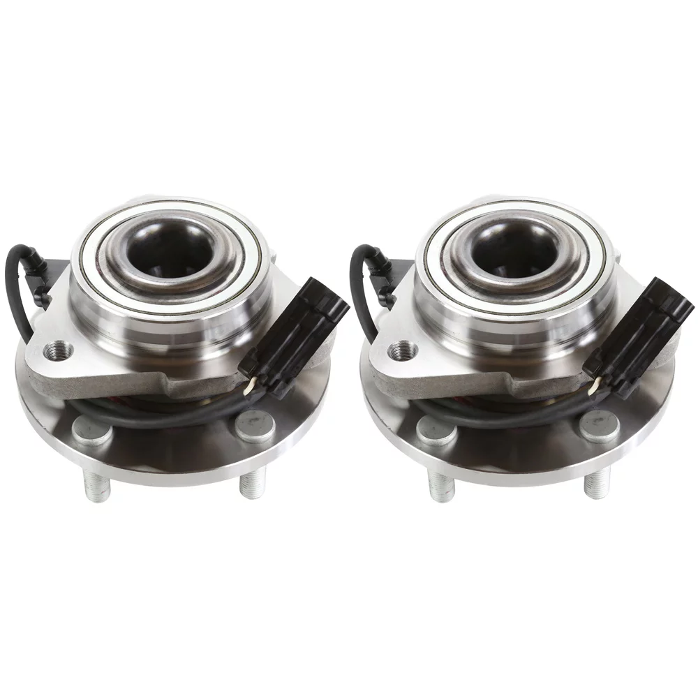 AutoShack Front Wheel Hub Bearing Set of 2 Driver and Passenger Side Replacement for 1998-2005 Chevrolet Blazer 1998 1999 2000 2001 2002 2003 2004 GMC Jimmy 4.3L V6 RWD 5-Lug HB613202PR