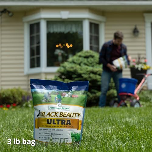 Jonathan Green (10323) Black Beauty Ultra Grass Seed - Cool Season Lawn Seed (25 lb)