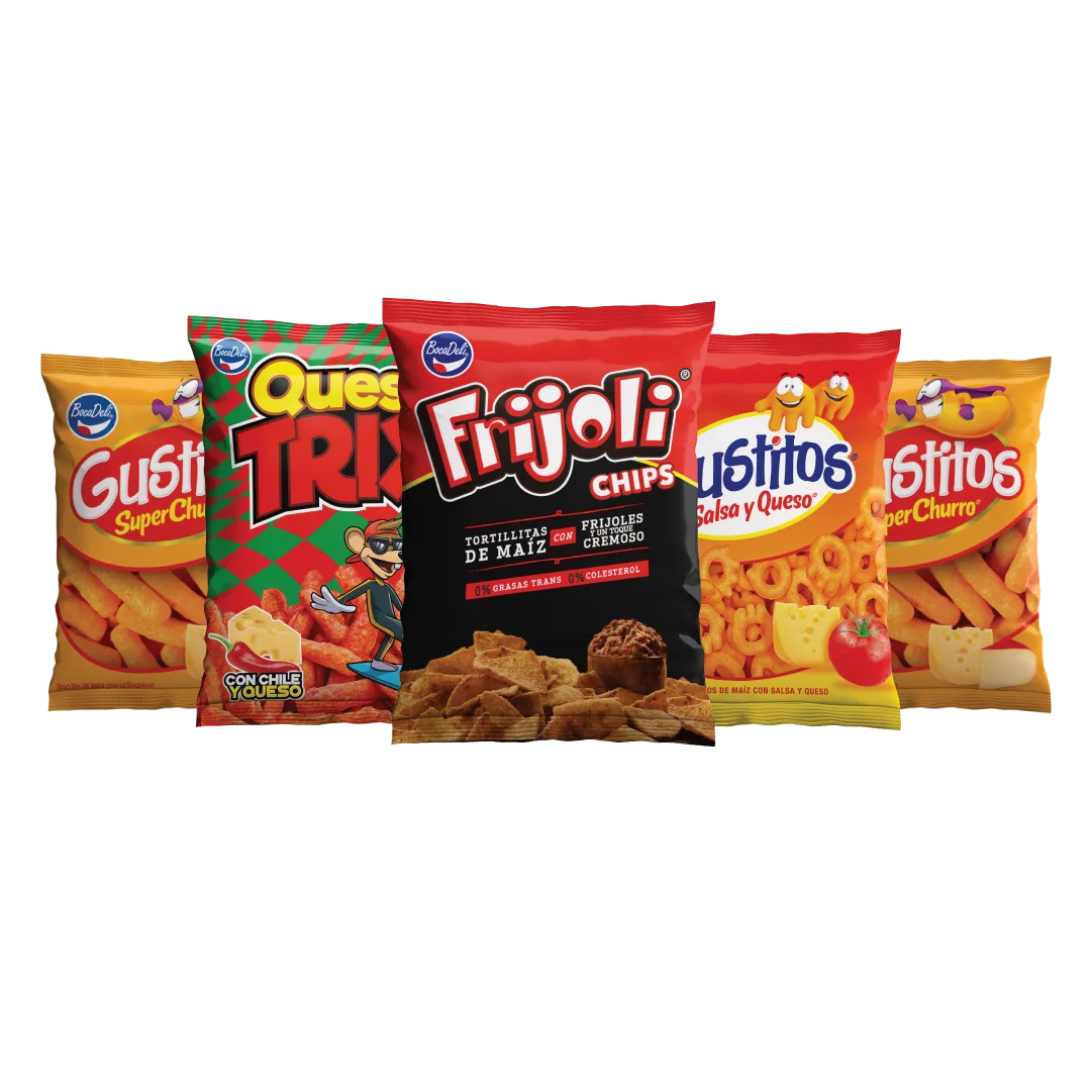 Bocadeli Piñata Pack, Assorted Chips, Variety Pack, Salvadoran Snacks, 12 Pack
