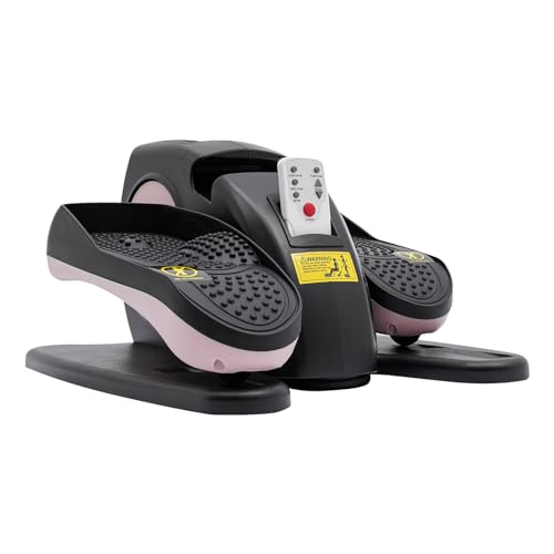 Ellipse Leg Exercise While Sitting for Seniors Seated Pedal Exerciser Under Desk Elliptical Machine, Quiet & Compact Mini Elliptical Leg Exerciser Machine with Remote Control for Home and Office Use