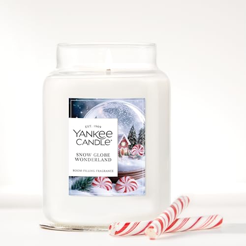 Yankee Candle Sparkling Cinnamon, Christmas Scented Candle, 22oz Large Jar with up to 150 Hour Burn Time, Giftable