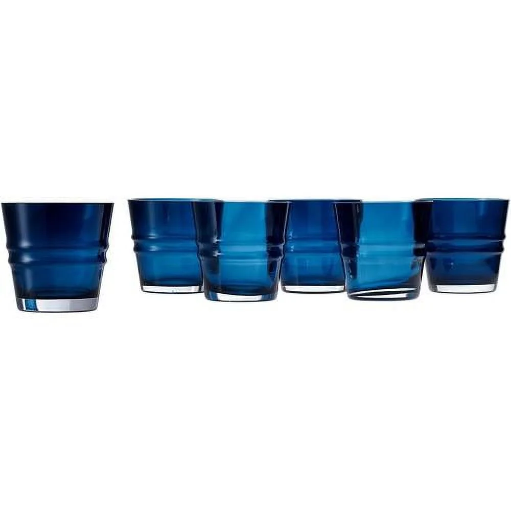 Polish  Navy Rock/Old Fashion Glass - Set Of 6