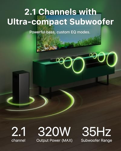 PHILIPS B5309 Soundbar 2.1 with Wireless Subwoofer and Immersive DTS Virtual:X Audio Technology - 240W Max Power, Deep Bass, Bluetooth 5.4, Four EQ Modes, HDMI ARC and USB connectivity - Dark Grey