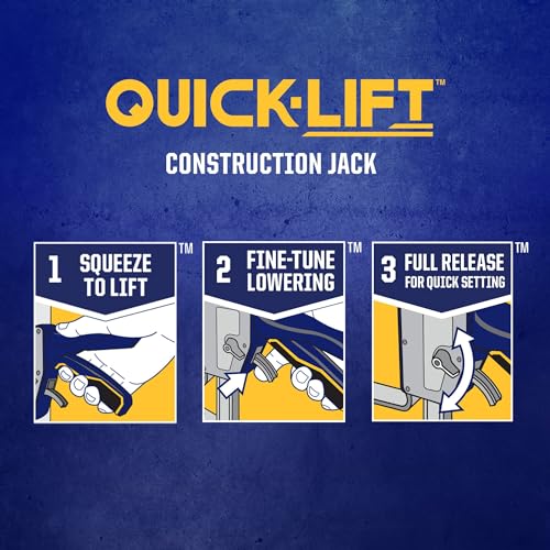 IRWIN Quick-Lift Construction Jack, Hand Lifting Jack Tool, Multifunctional, Lift up to 10