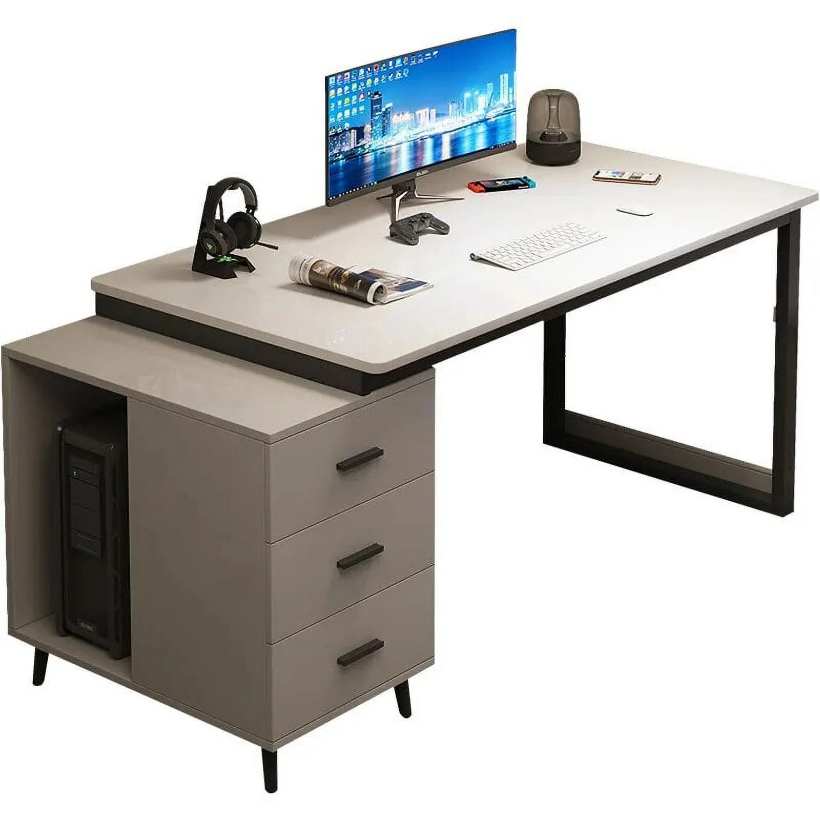 Computer Desk Table Computer Gaming Standing Desk Office Furniture Writing Desk with Drawers Table