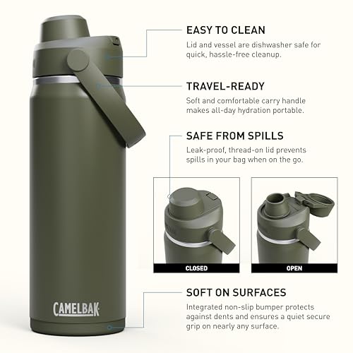 CamelBak Thrive Chug Insulated Stainless Steel Water Bottle Sky Blue, 32oz