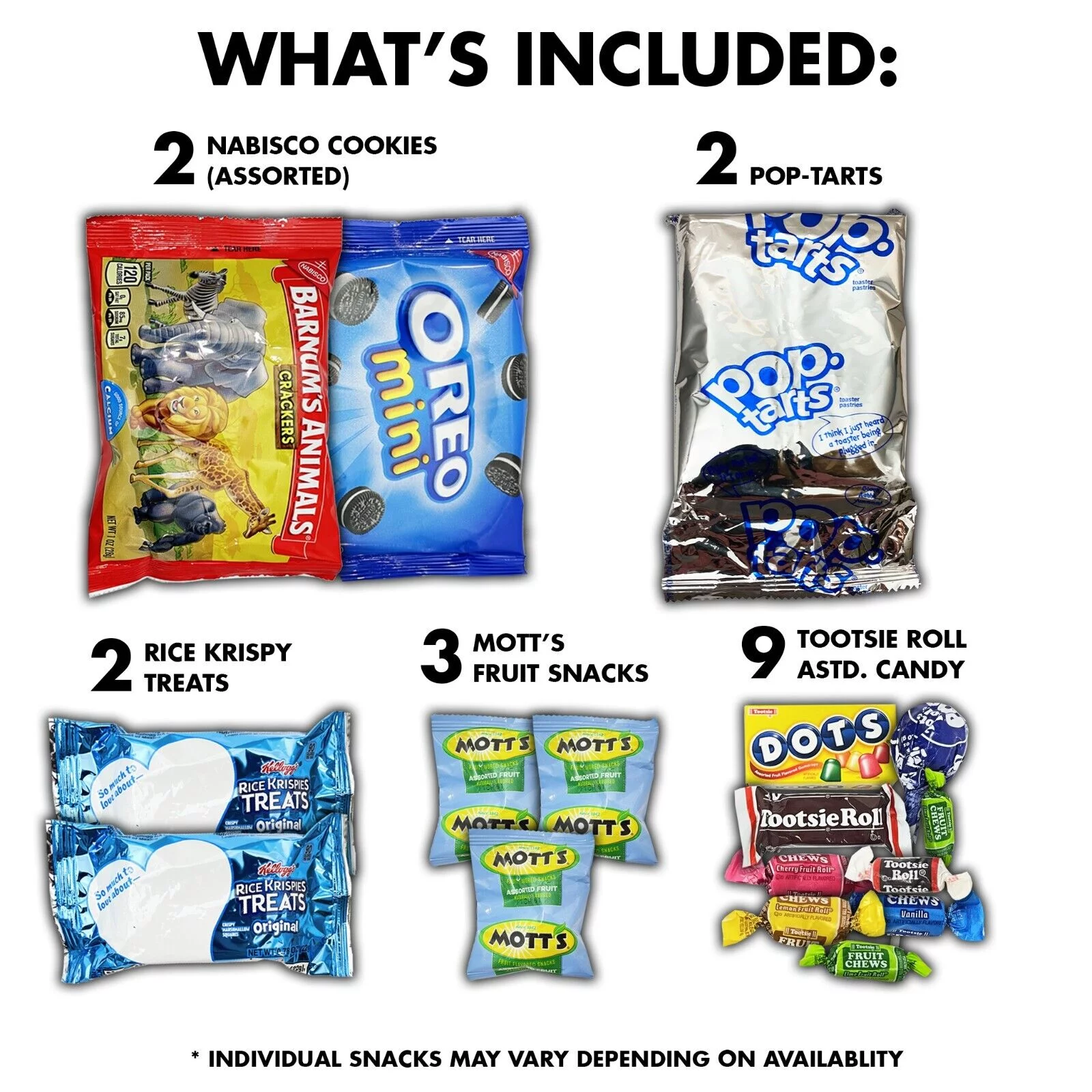 Lunch Box Snacks Box Candy Cookies Cereal (40 Count) Snack Care Package Gift Box