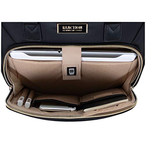 Kenneth Cole REACTION Chelsea Chevron Quilted Luggage, Black, 24-Inch Checked