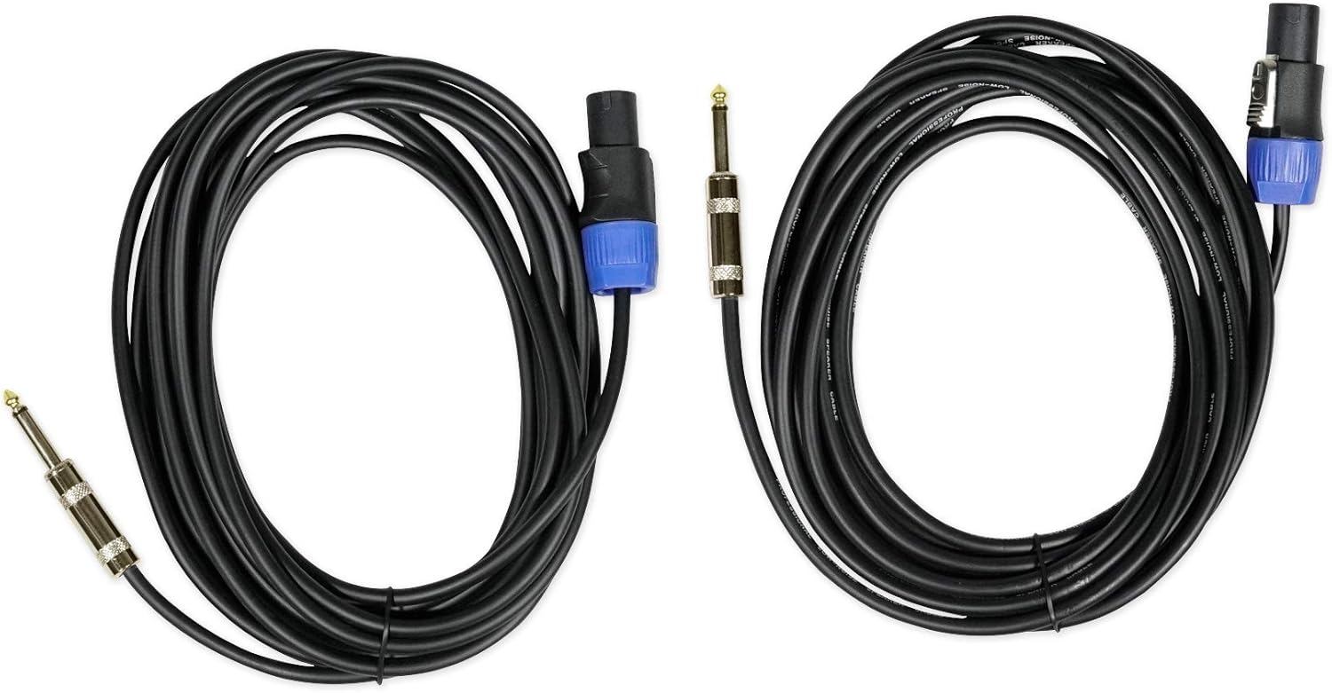 (2)Rockville RSG12 12 3Way 1000 Watt 8Ohm Passive DJ PA Speaker +Stands +Cables