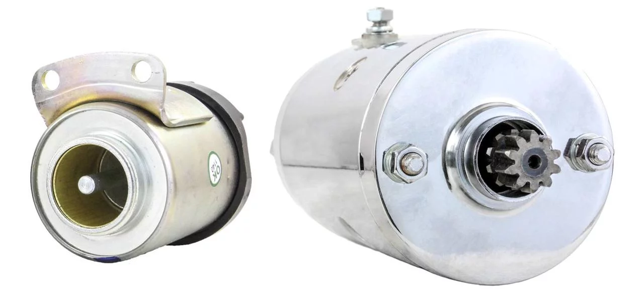 Chrome Starter Fits And Solenoid Harley Electra Glide Fat Bob Flhfb 1965-1970