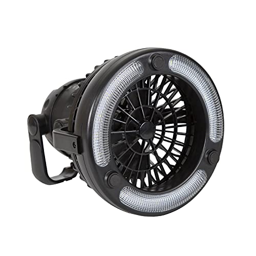 Stansport 450 18-LED Camping Lantern with Fan , Black