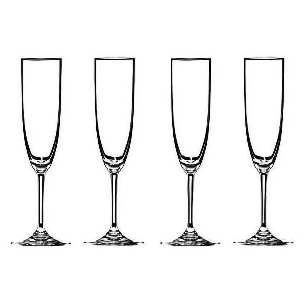 Vinum Crystal Champagne Flute, Set Of 4