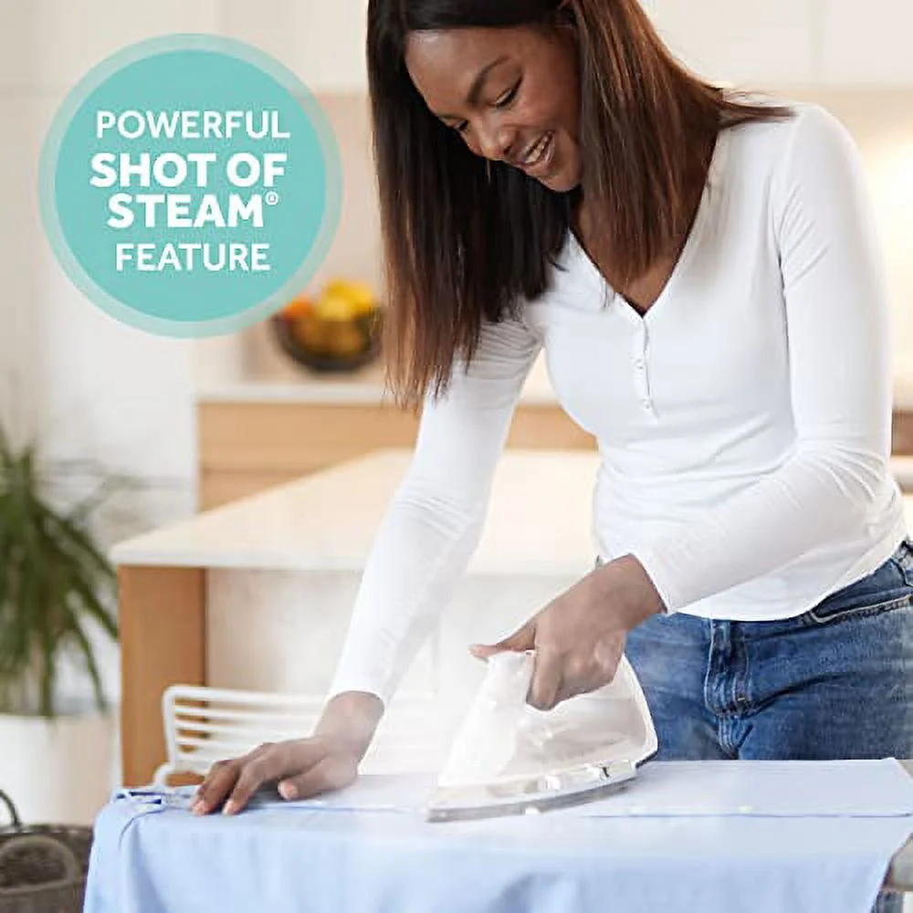 Sunbeam, White, GCSBCL-317-000 Classic Non-Stick Soleplate Iron Steam, Used