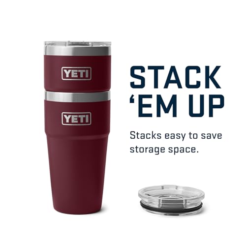 YETI Rambler 20 oz Stackable Tumbler, Stainless Steel, Vacuum Insulated with MagSlider Lid