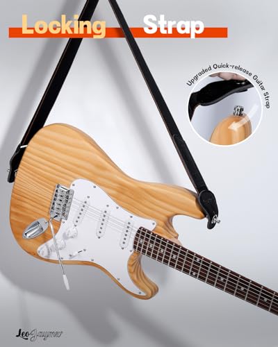 Leo Jaymz DIY Single Cut Electric Guitar Kits with Mahogany Body and Neck - Rosewood Fingerboard and All Components Included (LP Hollow)