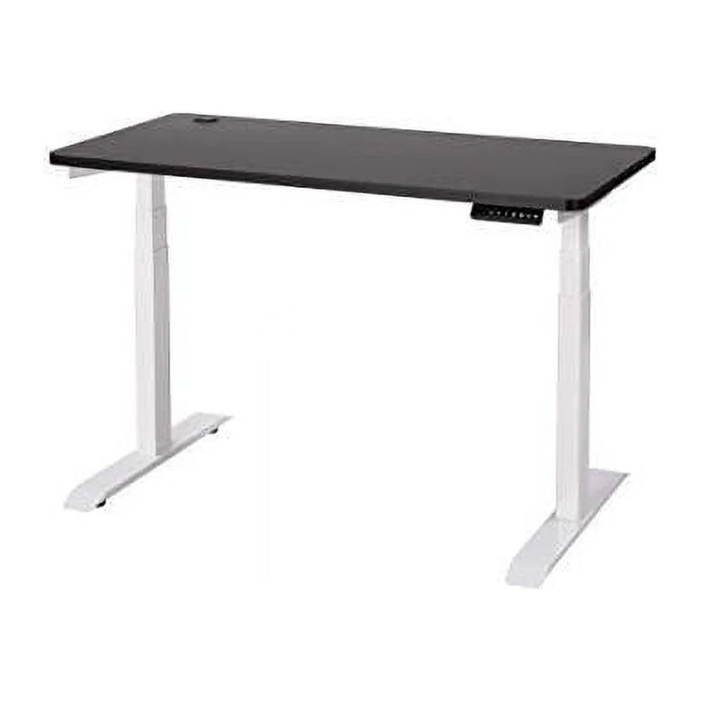 Melamine 47.2 X 23.6 Inch Universal Table Top For Standard And Sit To Stand Height Adjustable Home And Office Desk Frames ( 47.2 - Black)