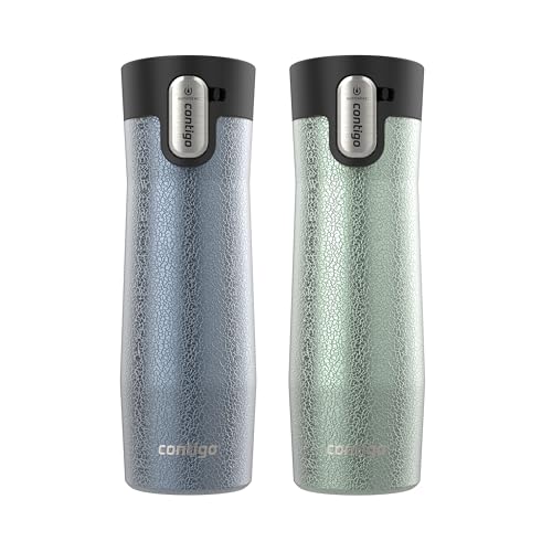 Contigo AUTOSEAL West Loop Vacuum-Insulated Stainless Steel Travel Mug with Easy-Clean Lid 20 oz Sake