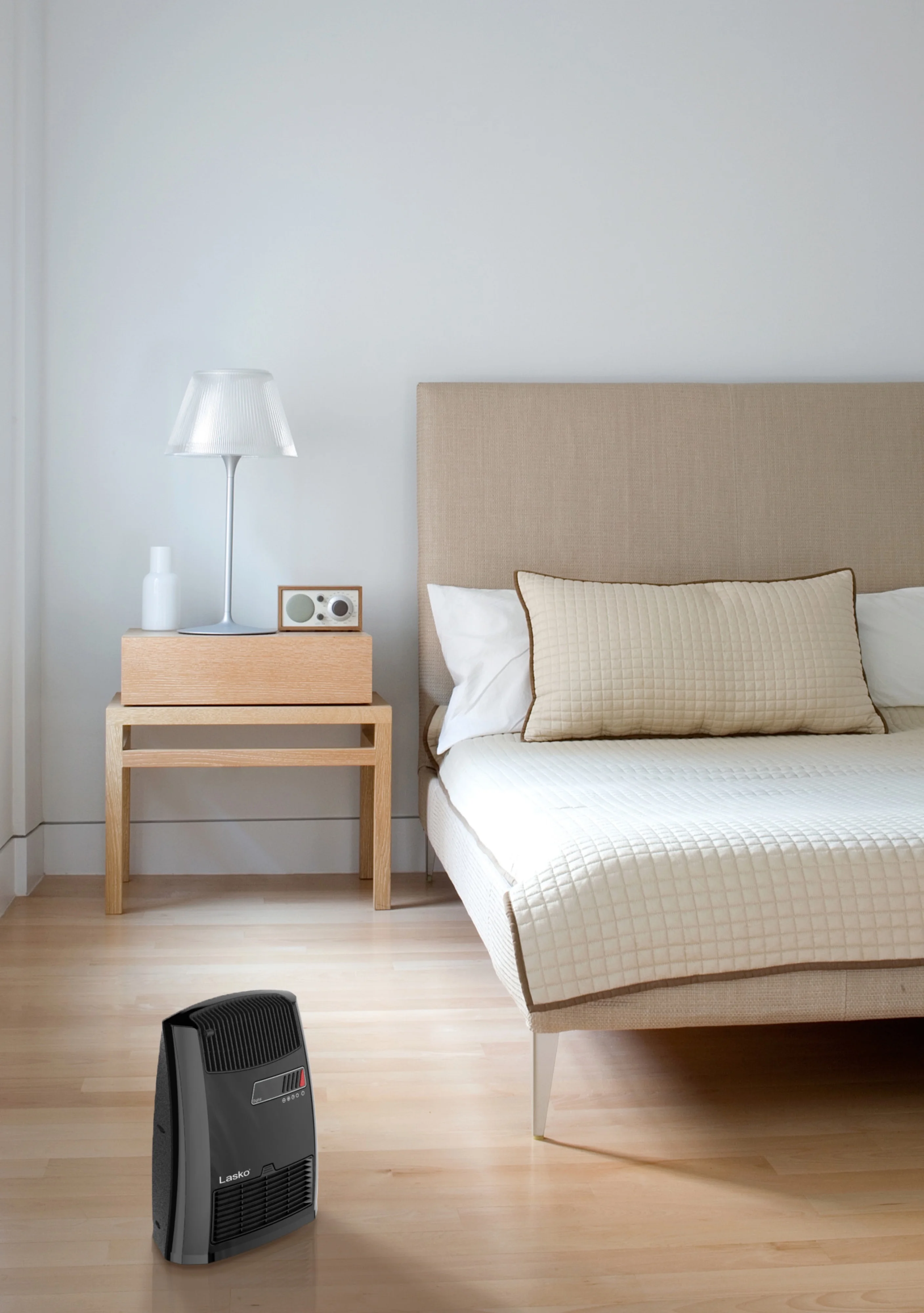 Lasko 13.5 1500W Electric Ceramic Space Heater with Timer and Thermostat, Black, CC13700, New