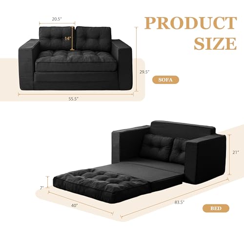 YOSHOOT Loveseat Sleeper Sofa,55