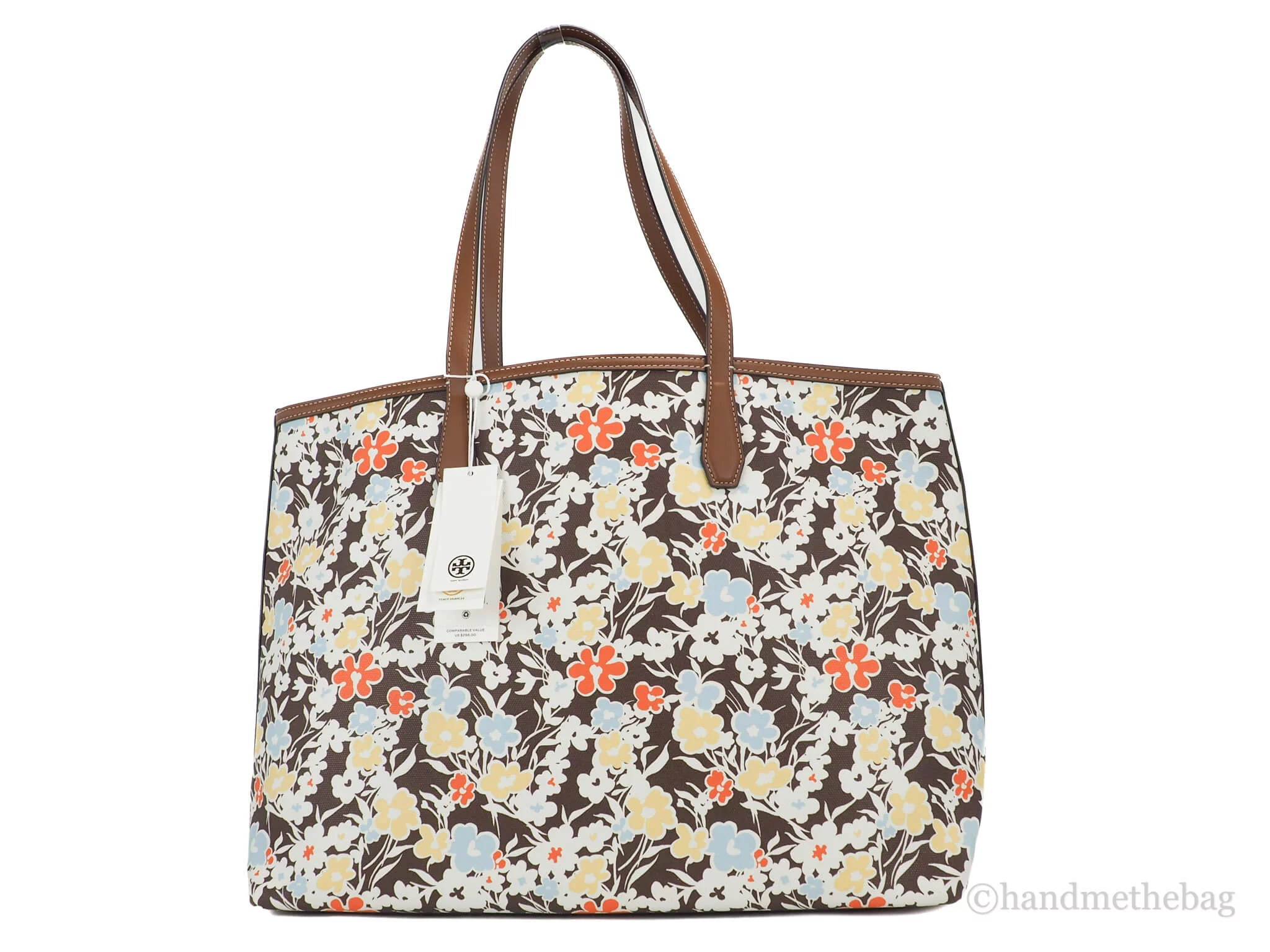 Tory Burch (88133) Kerrington Large Printed Coated Canvas Tote Handbag (Reverie)