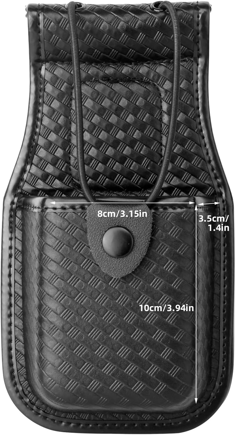 ROCOTACTICAL Universal Radio Pouch w/360 Rotating Belt Clip for Duty Belt, Basketweave Radio Pouch for Motorola MT500, MT1000, MTS2000 and Similars