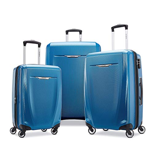 Samsonite Winfield 3 DLX Hardside Expandable Luggage with Spinners, Silver, Carry-On 20-Inch