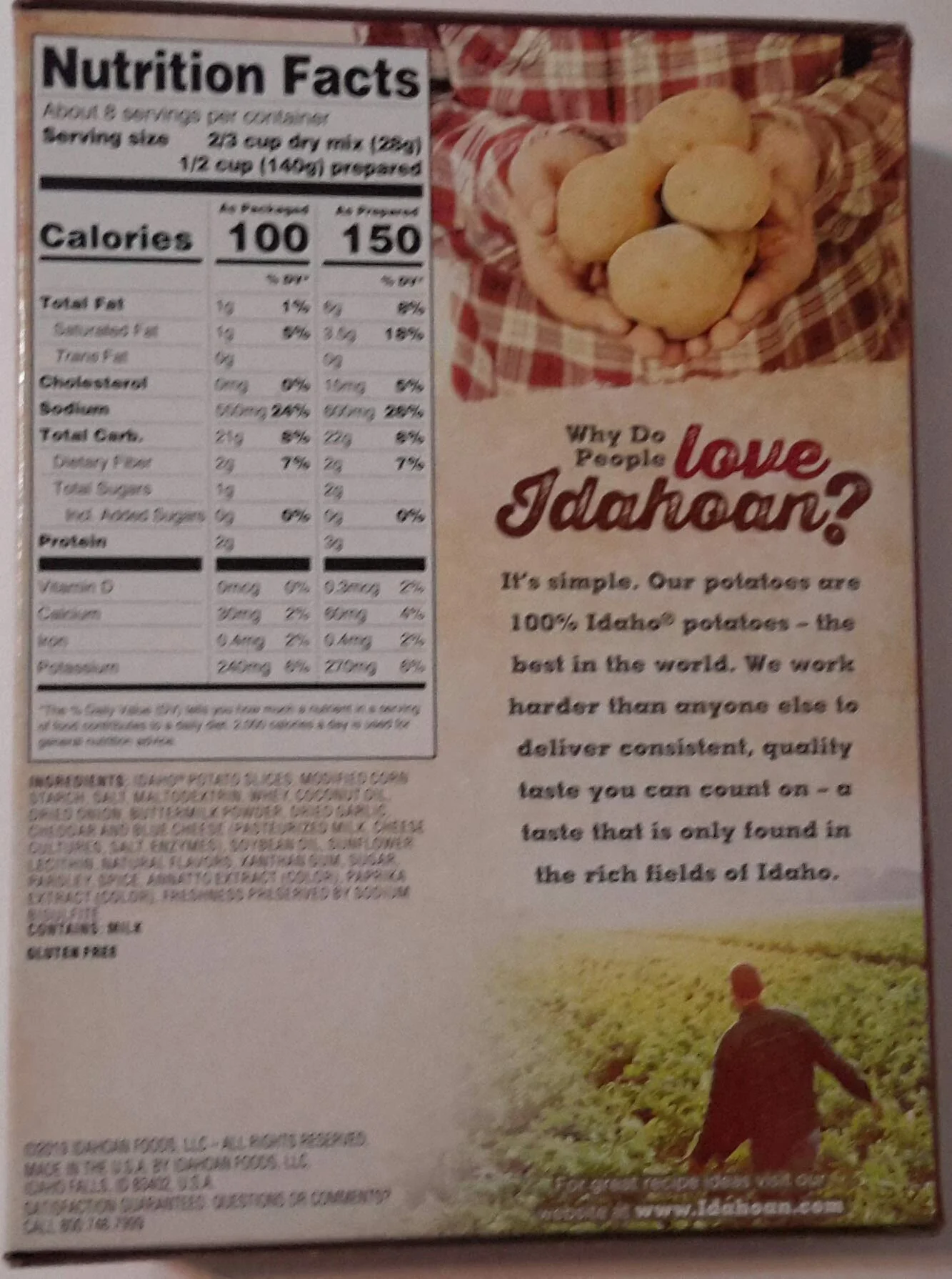 Idahoan, Au Gratin Casserole Family Size (Pack of 12)