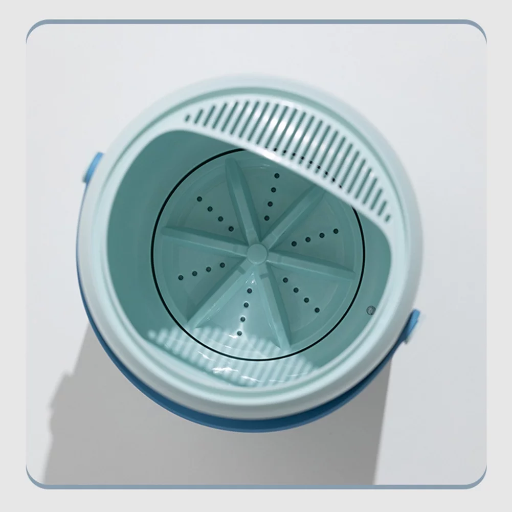 TurboClean Smart Clothes Washing Machine - Antibacterial Underwear & Socks Washer with Blue Light, Compact & Efficient