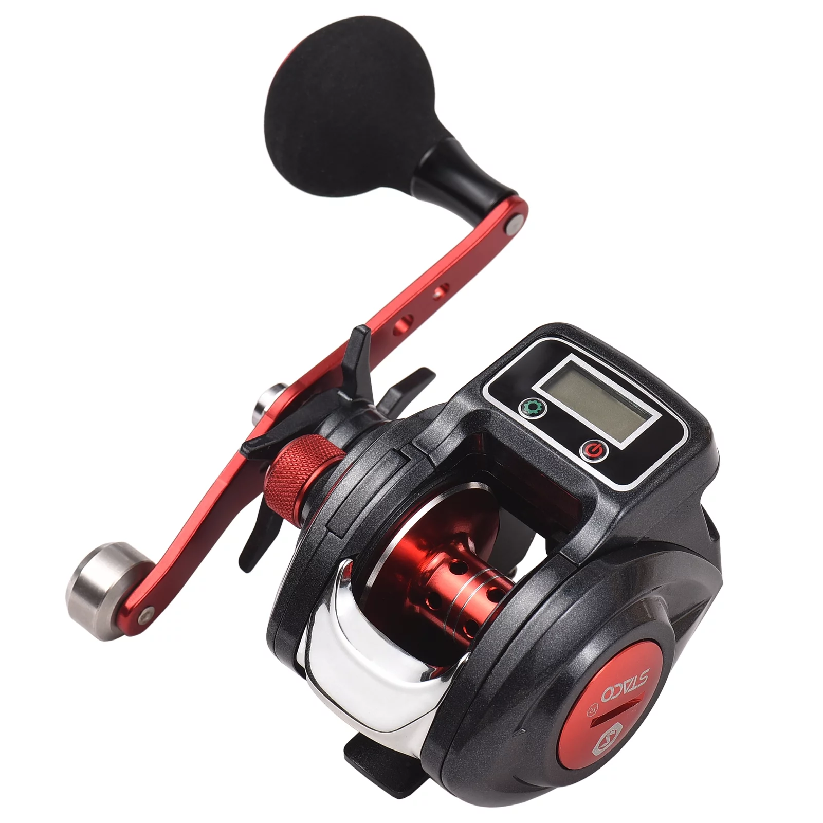 Fishing Reel Line Counter Reel 16+1 Ball Bearings Left/Right Ice Fishing Reel 6.3:1 Gear Ratio