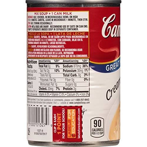 Campbell&s Condensed Cream of Shrimp Soup 10.5 oz. Can Pack of 12