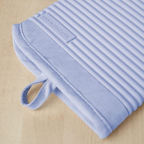 KITCHENAID Ribbed Soft Silicone Oven Mitt 2-Pack Set, 7.5