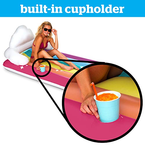 BigMouth Inc. Pool Float, Large Lounge Raft, Durable Vinyl Floatie, Summer Pool Party Water Toy