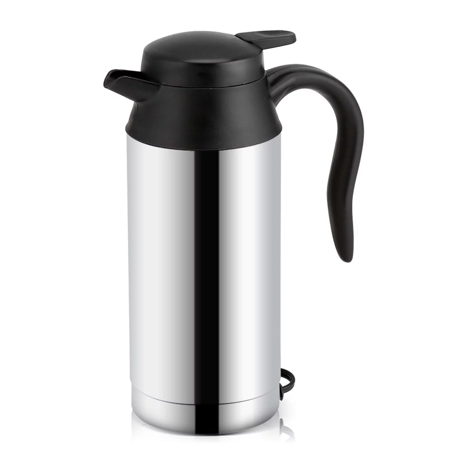 Regun Car Electric Bottle,12V 750ml Stainless Steel Electric Car Kettle Heating Cup Coffee Mug Travel Water Bottle