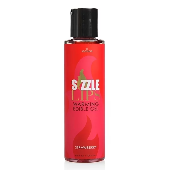 Sensuva Sizzle Lips Warming Edible Gel - Strawberry 125ml / 4.2oz