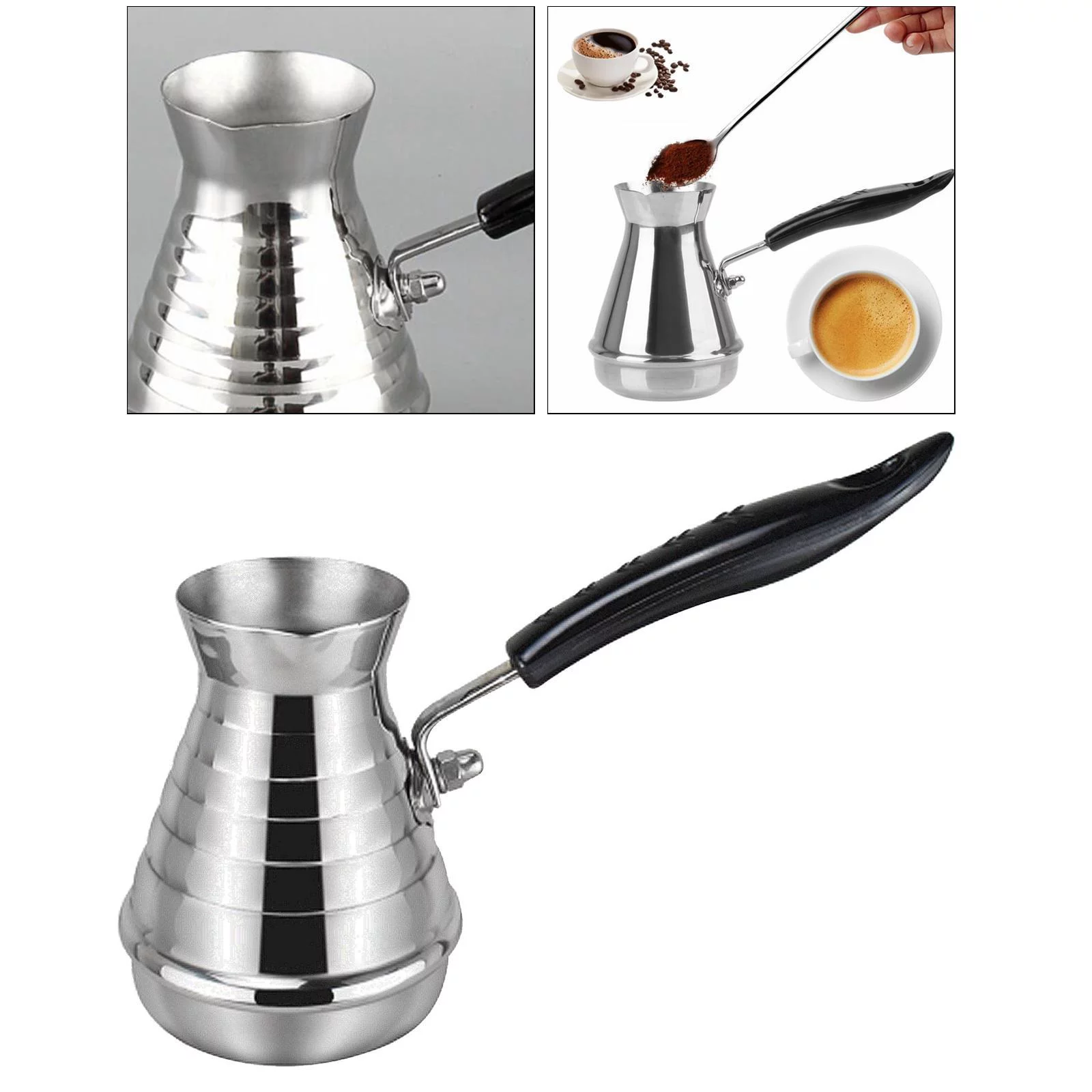 Milk Warmer Stainless Steel Coffee Turkish Coffee Pot 650ml