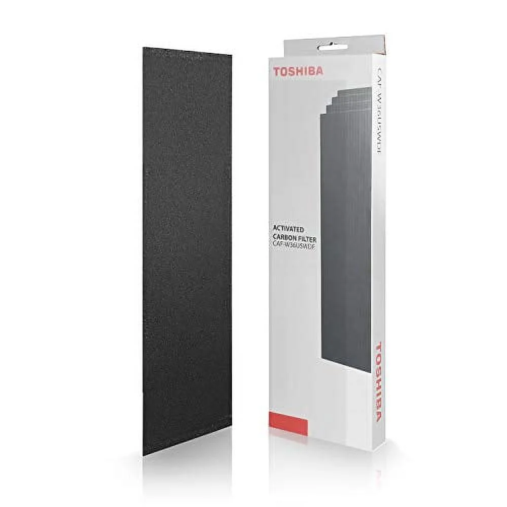 Toshiba Air Purifier CAF-W36USWDF, Activated Carbon Filter x 4, Replacement for InstantClear CAF-W36USW, Black