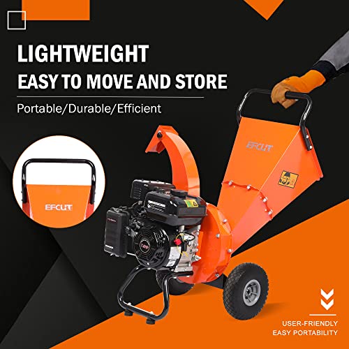 C30 LITE Wood Chipper Shredder Mulcher Heavy Duty 7 HP 212cc Gas Powered 3 Inch Max Capacity 1-Year Warranty After Product Registration